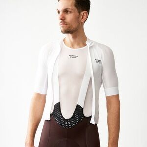 Pas Normal Studios White "Road to Nowhere" Mesh Sleeveless Base Layer - Small